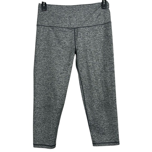 Victoria's Secret Pants - Victorias Secret Sport Cropped Leggings Womens Size Large Grey Drawstring Pocket